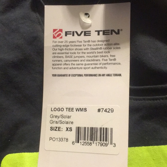 FIVE TEN LOGO TEE SIZE XS - Picture 3 of 3